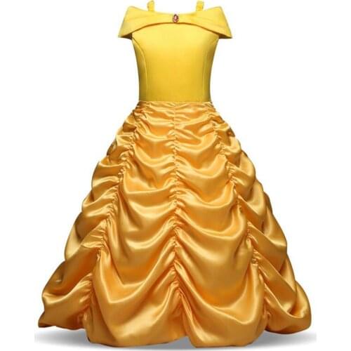 Childrens Bell Princess Dress Costume Cosplay Beauty kids Halloween Party fancy dress for girls