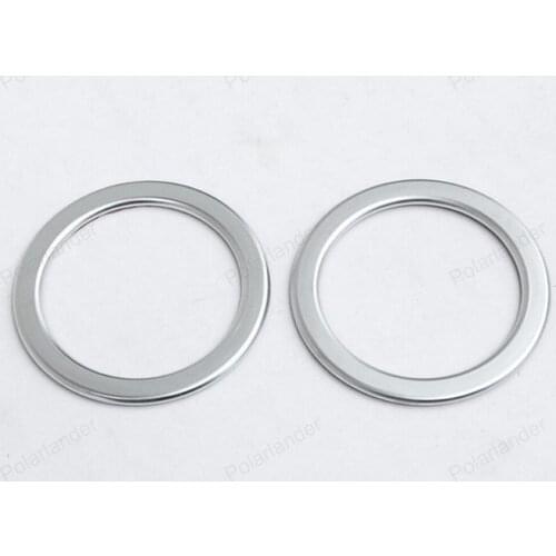 For B/enz B Class W246 B180 B200 2012-2015 2pcs cay styling ABS Chrome Interior AC Air Vent Outlet Trim Cover Ring