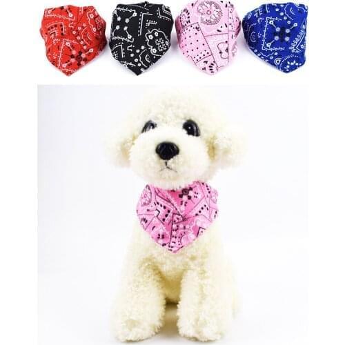 40 Pcs Adjustable Pet Triangular Bandage Dog Neck Scarf Puppy Bandana Cat Collar Neckerchief Bibs Saliva Towel Wholesale X2