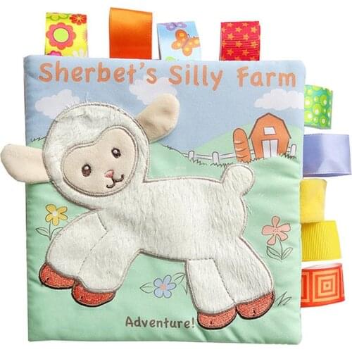 Early education toys plush books interactive touch books baby toys