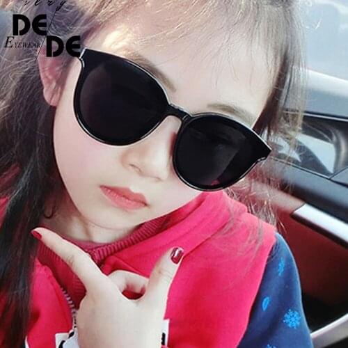 2019 New Boys Girls Kids Round Sunglasses Brand Designer Children Mirror Sun Glasses 100%UV Protection Children Gift D313