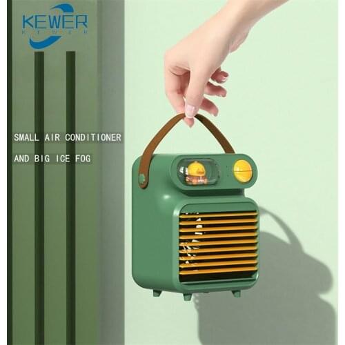 Mini Air Conditioner Fan Air Cooler Portable Air Conditioner Humidifier Multifunction Air Cooling Fan Table With Night Light
