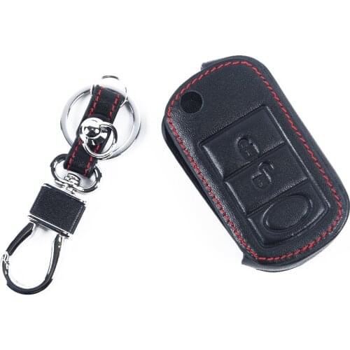 Soft Car Key Case Chain Flip Folding Keyless Remote Ring Clip Cover For Land Rover Range