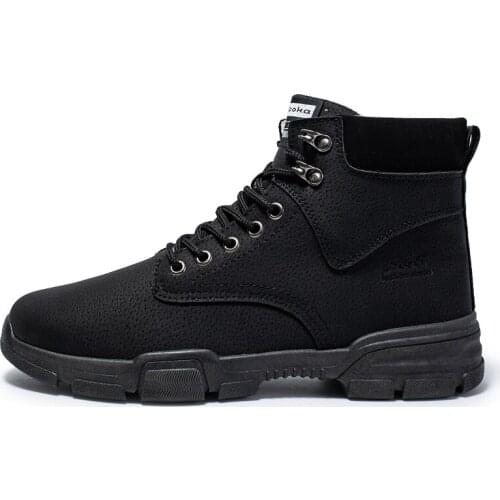 2021 Spring and Autumn New Mid-cut Tooling Boots All-match Mens Non-slip Comfortable Mens Breathable Retro Boots
