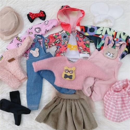 Fashion 30 cm BJD 1/6 body doll clothes 12 inches clothes dressing dress casual suit jeans jacket doll accessories girl toys