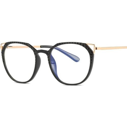 TR90 Cat Eye Anti Blue Light Optical Glasses Frames Men Women Cat Ear Fashion Computer Eyeglasses 50114