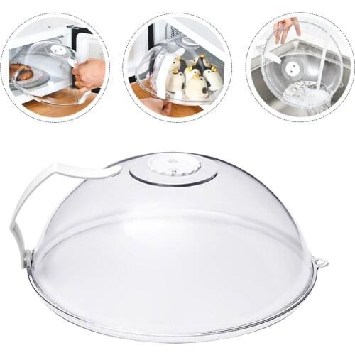 Acrylic Transparent Food Cover Heating Food Cover Microwave Oven Spray Proof Cover Vegetable Cake Fruit Bowl Cover Snack Cover