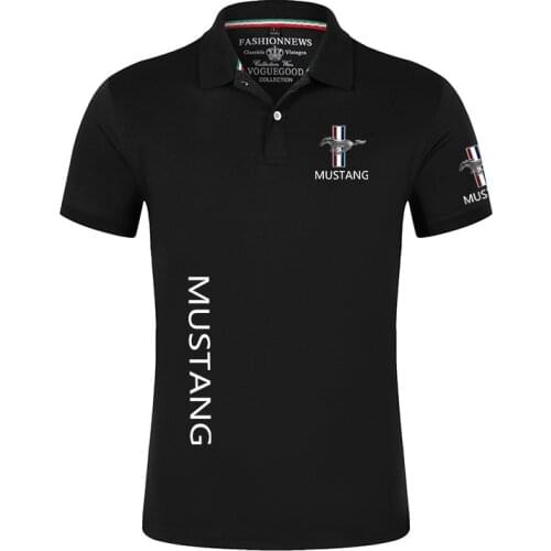 2021 Summer Mustang Polo Shirts Men Short Sleeves Brand Classic Male Cotton Casual Sport Solid Color Customize Man Tops T Shirts