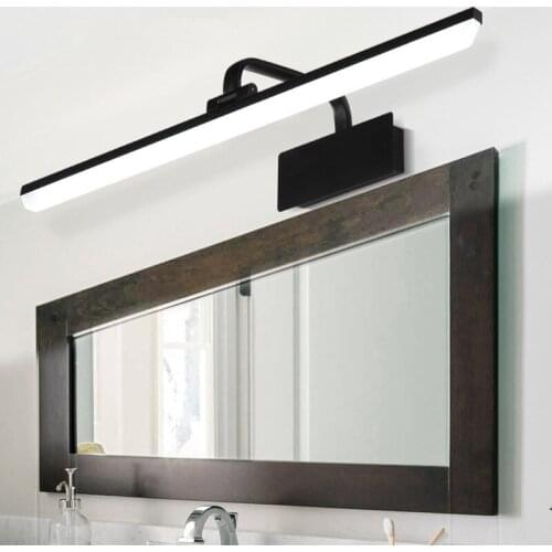 Nordic Mirror headlight American Vintage Golden Black alloy light body use for bathroom toilet AC85-265V LED Chip 2835