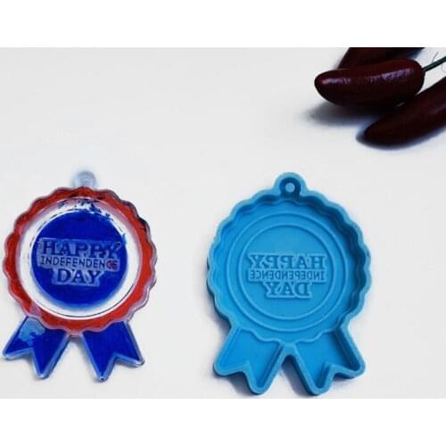 U.S. National Emblem Keychain Epoxy Resin Mold Earrings Necklace Silicone Mould DIY Crafts Jewelry Pendants Casting Tool T21F