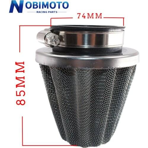 NOBIMOTO Air Filter Mushroom Head 35 38 42 45 48-52 58 MM Motorcycle Cleaner For Honda Kawasaki Yamaha Scooter KL-005