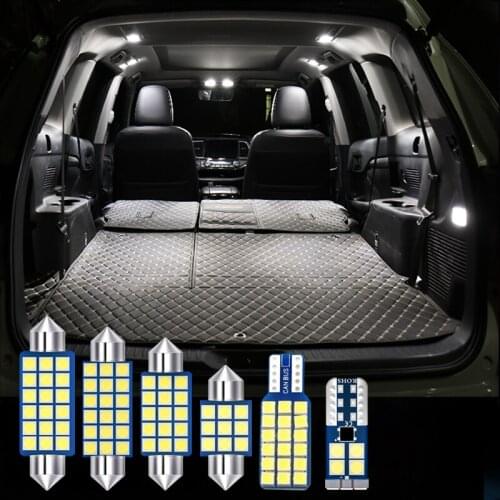 4pcs Error Free 12v Car LED Bulbs Interior Dome Reading Lamps Trunk Light For Nissan Tiida C12 2016 2017 2018 2019 Accessories