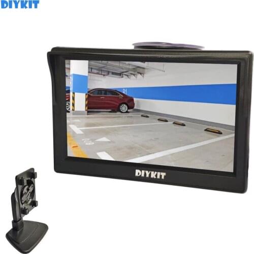 DIYKIT 5 Inch Car Monitor TFT LCD 5" HD Digital 16:9 800*480 Screen 2 Way Video Input For Reverse Rear View Camera DVD VCD