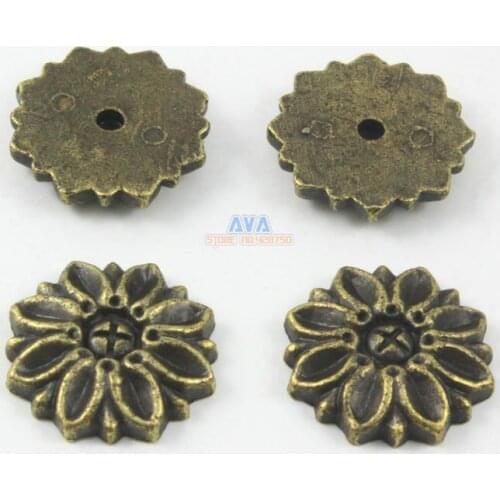 50 Pieces Antique Brass Round Pads Upholstery Pads 22mm
