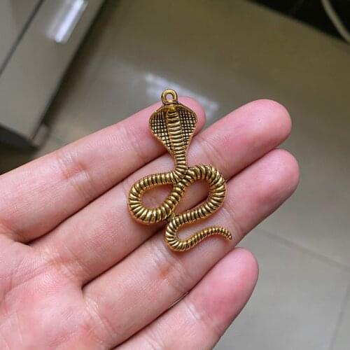 6pcs Big Snake Connector Charms Women Jewelry DIY Necklace Bracelet Key Chain Aesthetic Accessories Jewelry Making Supplies