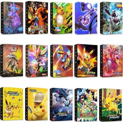 Pokemon Cards Album Holder Book Collections Playing Game Boke Map Pokémon Binder Notebook Folder Livre Loaded List Kids Toy Gift