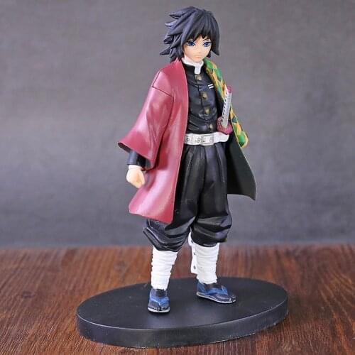 Anime Demon Slayer Kimetsu No Yaiba Tanjiro Tomioka Giyuu PVC Action Figure Collectible Brinquedos Models Toys