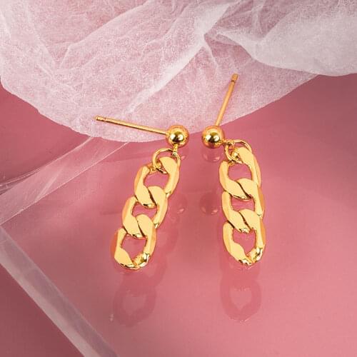 Binmonray 925 Sterling Silver Tassel Chain Drop Earring Women Korea Fashion Personality Earrings 2021 Trend Versatile Jewellery