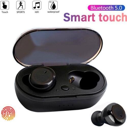 Bluetooth earbuds 5.0 Wireless headphone Mini Stereo Headset Wireless In-Ear Touch Control Headphone Select Songs for all phones