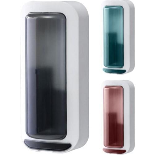 Household Chopstick Storage Holder Shelf Convenient Clean Simple Rotatable Rack Transparent Cover Chopsticks Tube for Home