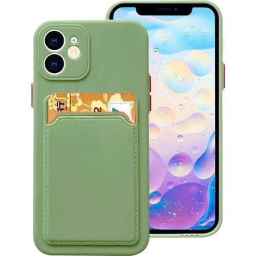 For Samsung Galaxy A51 A71 A01 A02 A12 A32 A42 A52 A72 Case Original Liquid Silicone Card Slots Soft Case For Samsung M31S M12