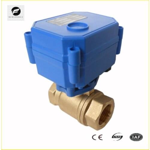 CWX-15 DN15 DN20 DN8 DN10 2-way DC3-6v motorized brass ball valve CR05 5 wires with feedback signal mini electric control valve