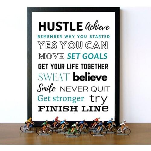 Gym Decoration Canvas Painting Exercise Motivation Quotes Prints Inspirational Poster Modern Wall Art Picture Home Room Decor