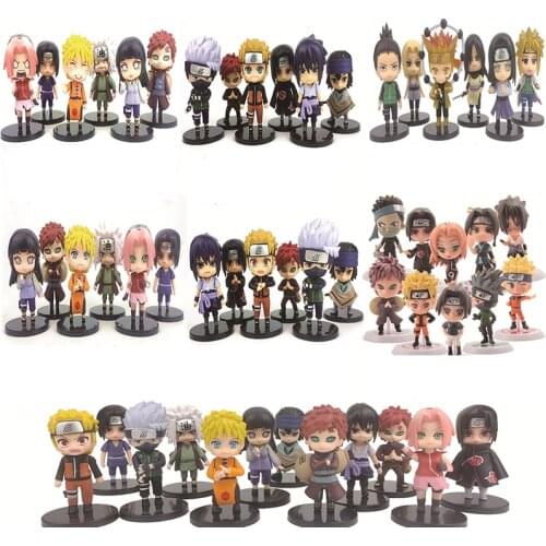 Narutoes Anime Figure Action Pvc Shippuden Hinata Sasuke Itachi Kakashi Gaara Jiraiya Doll Toys For Children Gift