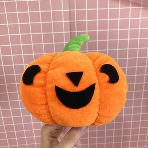 Halloween Creative Pumpkin Doll Funny Expression Turn over Stimulation Pumpkin Plush toy Rag Doll Soft Party Gift for Kids Adult
