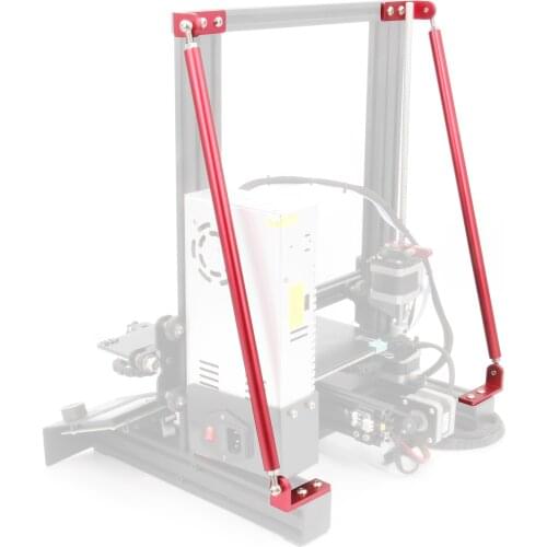 Red Supporting Rod Set for Ender 3D Printer, DIY Upgrade 3D Printer Supply Parts for Creality Ender 3/Ender 3 pro/Ender 3 V2