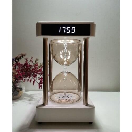 Creative Anti-gravitation time hourglass Water droplet floating humidification Black technology anion cleansing air purifier