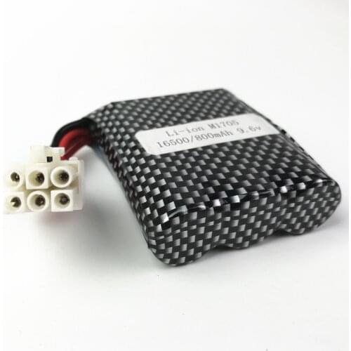 New Version Original factory 9.6v 800mAh 15C EL-6P Li-ion Battery for S911 912 9115 9116 9120 RC Monster Truck Parts 9.6 v 16500