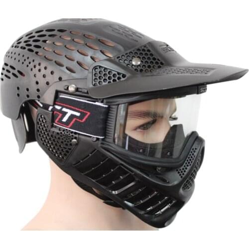 GREAT Scctt Paintball Mask Helmet Full Coverage Protector Black or Olive Color