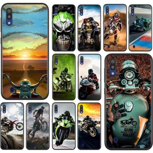 Retro Moto Cross Motorcycle For Samsung Galaxy A90 A80 A70 S A60 A50S A30 S A40 S A2 A20E A20 S A10S A10 E Soft Phone Case