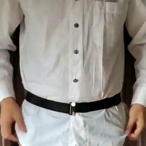 Adjustable Mens Shirt Non-slip Belt Shirt Frame Shoulder Strap Lock Buckle Belt Anti-slip Wrinkle