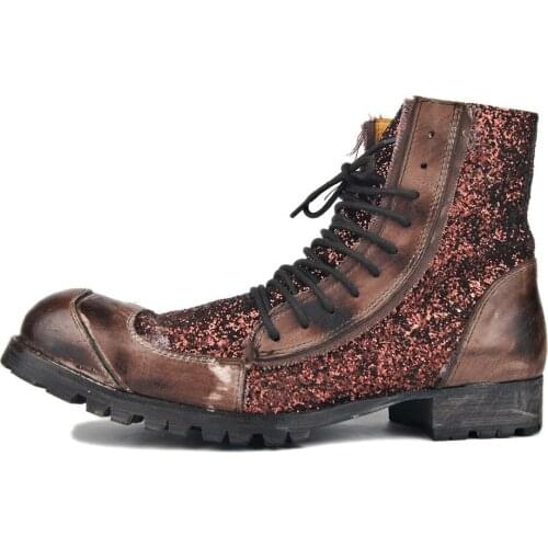 2019 New Designer Shoes Low Heel Boot For Men Handmade Genuine Leather Brand Boots Fashion Man Cowhide Leather Basic Shoes, EU47