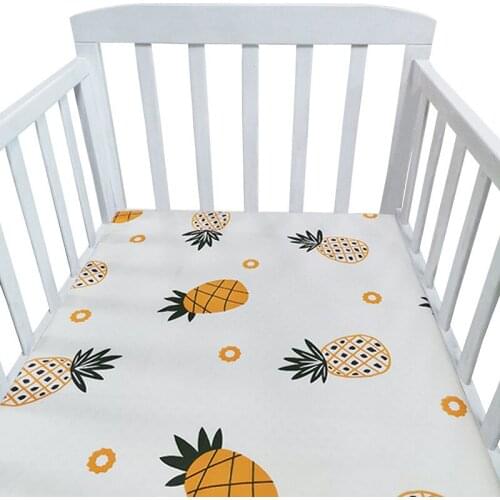 Baby Cotton Sheets Easy-Wash Lightweight Newborn Bed Linen Gentle And Skin-friendly Childrens Kindergarten Sleeping Bed Covero