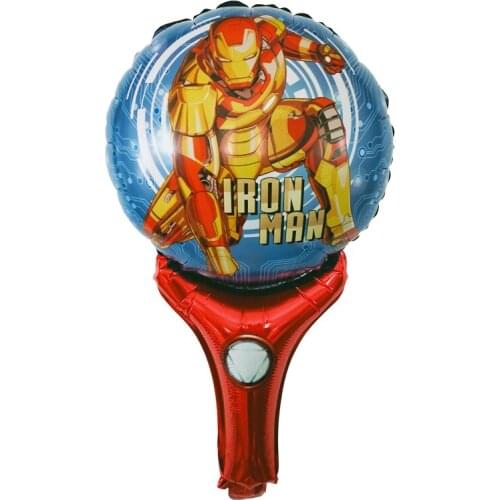 NEW 1pcs Handheld Stick Cartoon Hulk & Spiderman Foil Balloons Birthday Party Balloons Wedding Balloons Decoration Children Toy