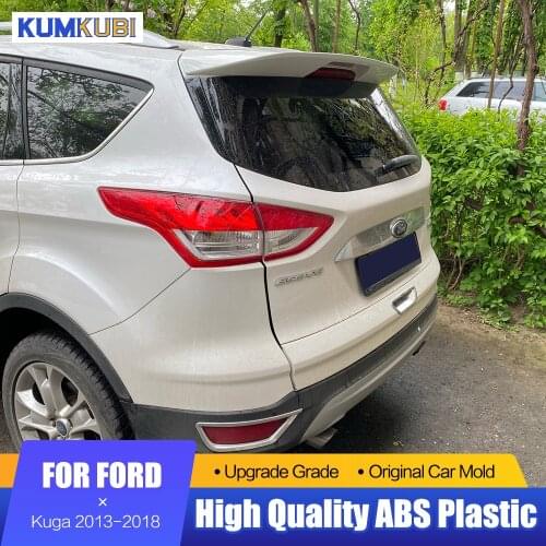 Fit For Ford Escape Kuga Black Spoiler 2013 2014 2015 2016 2017 2018 Car Exterior ABS Plastic Rear Trunk Wing Spoiler Decoration