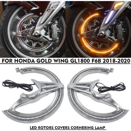 For HONDA Gold Wing GL1800 F6B 2018-2020 motorcycle accessories Turn Light Function Brake Disc LED Rotors Covers Cornering Lamp