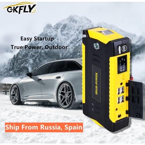 GKFLY 16000mAh Car Jump Starter Portable Starting Device Emergency Power Bank Car Battery Booster Buster Car Battery Charger