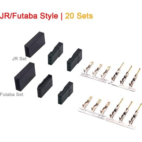 JR/Futaba Male/ Female Connector for RC Model, Servo Connector, Model Receiver Battery ESC Connection