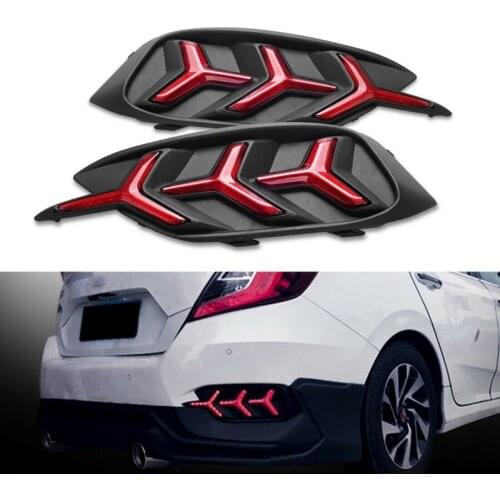 Turning Signal style relay Car LED DRL Daytime Running Lights Brake lights For Honda Civic 10th 2016 2017 2018 2019 2020 2021