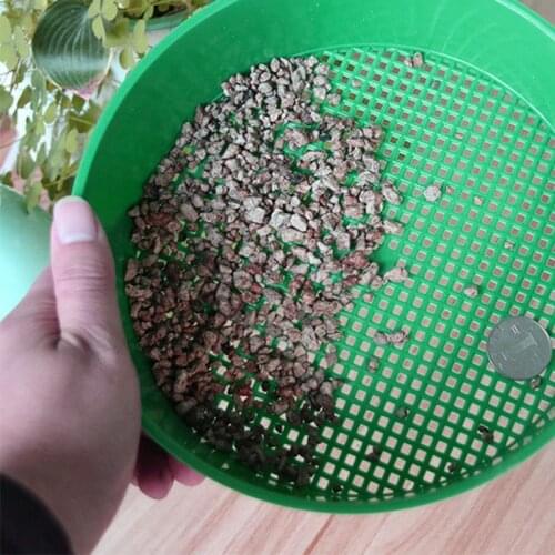 Plastic Garden Sieve Green Gardening Tools Soil Stone Filter Earth and Stone Convenient Mesh Gardening Tool Home Planting
