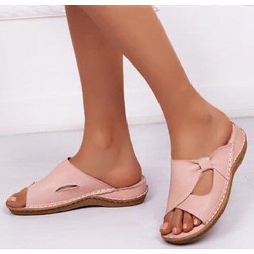 Womens Shoes Summer Open Toe Sandals Woman Vintage Flowers Shoes For Women Casual Platform Retro Female Shoes Flip Flops Women