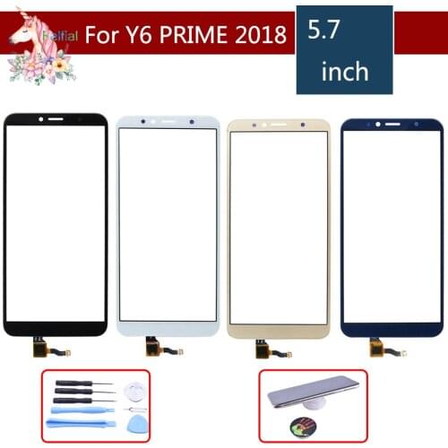 5.7" Touchscreen For Huawei Y6 PRIME 2018 ATU-L31 Touch Screen Y6 2018 Touch Panel Sensor Digitizer Front Glass Outer Lens
