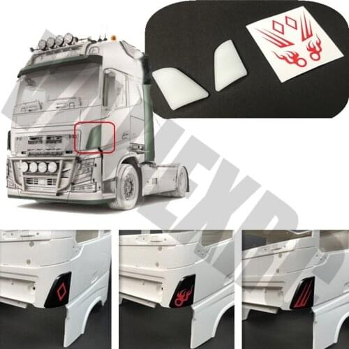Spoiler for 1/14 Scale Tamiya Remote Control Volvo FH16 Globetrotter 750