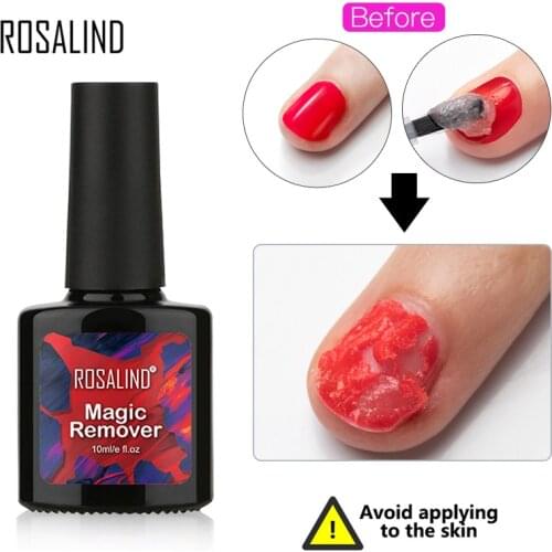 ROSALIND Gel Nail Polish Remover Magic Fast Within 2-3 MINS Nail Degreaser Napkin UV All For Manicure Magic Remover Nail Polish