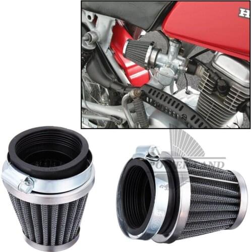 54mm Silver Universal Motorcycle Pod Air Filters Clearner For Honda CB1000C CB750F SUPERSPORT KAWASAKI SUZUKI YAMAHA 2Pairs