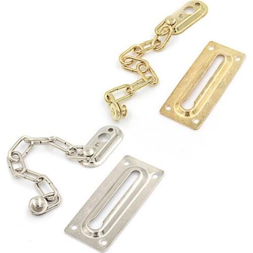 Urijk 1PC Security Guard Chain Bolt Locks Safety Slide Bolt Door Chain Lock Guard Tone Cabinet Latch Anti-theft Door Hardware